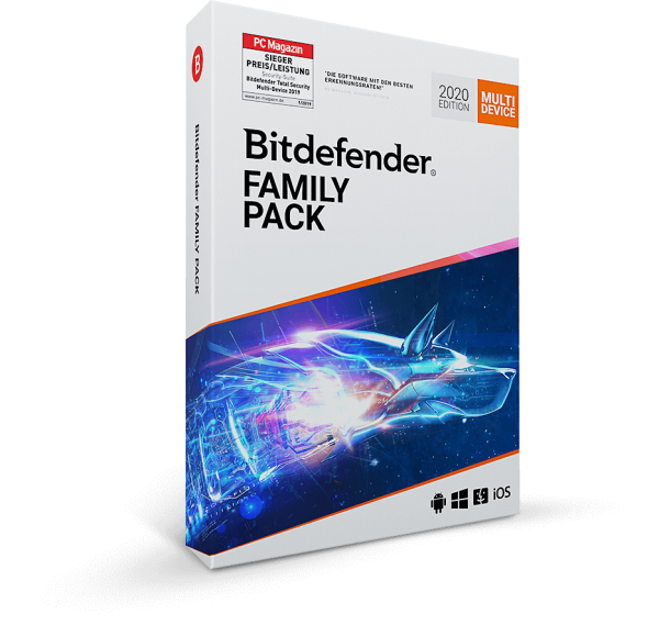 Bitdefender Family Pack 2025 - bis zu 15 Geräten - Vollversion