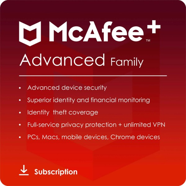 McAfee+ Advanced Family