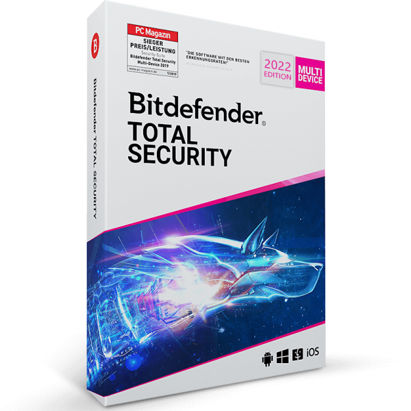 Bitdefender Total Security 2022 | PC/Mac/Mobilegeräte