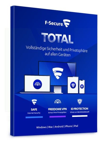 F-Secure Total Security & VPN 2021 - Multi Device - Download