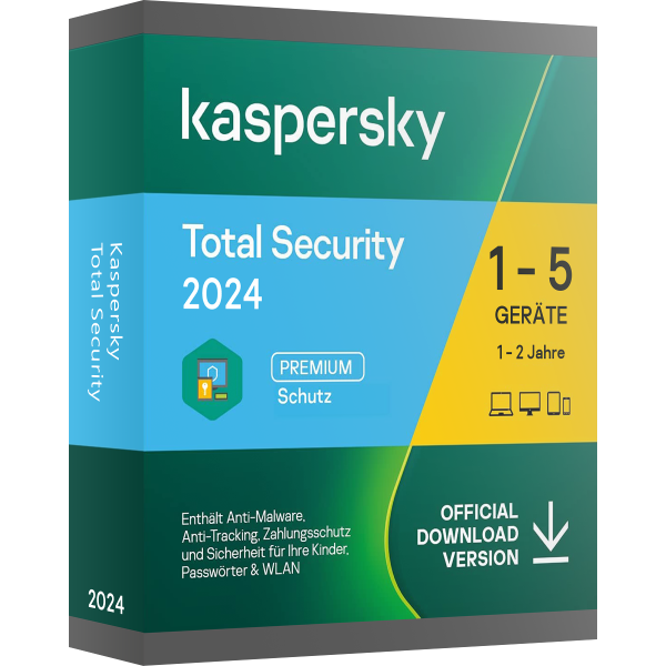 Kaspersky Total Security 2024 | PC | MAC | Android