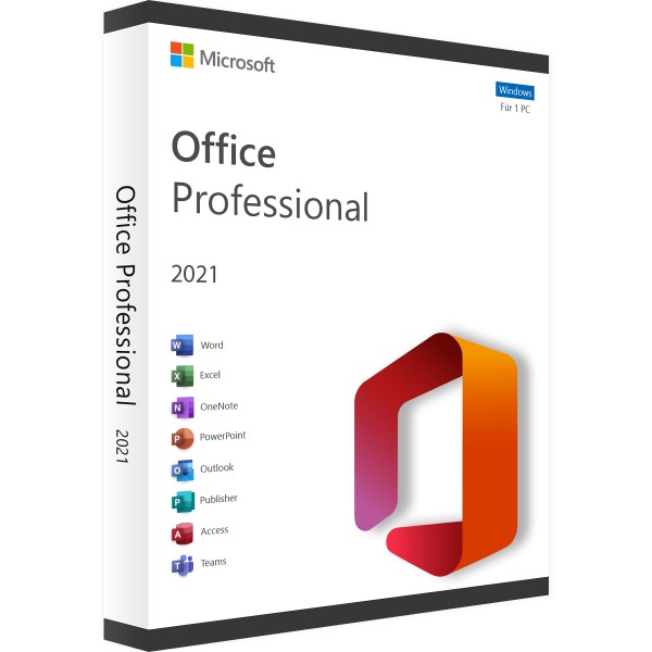 Microsoft Office 2021 Professional | Windows | Accountgebunden