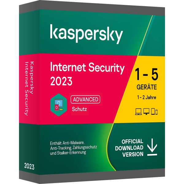 Kaspersky Internet Security 2023 | PC | MAC | Android